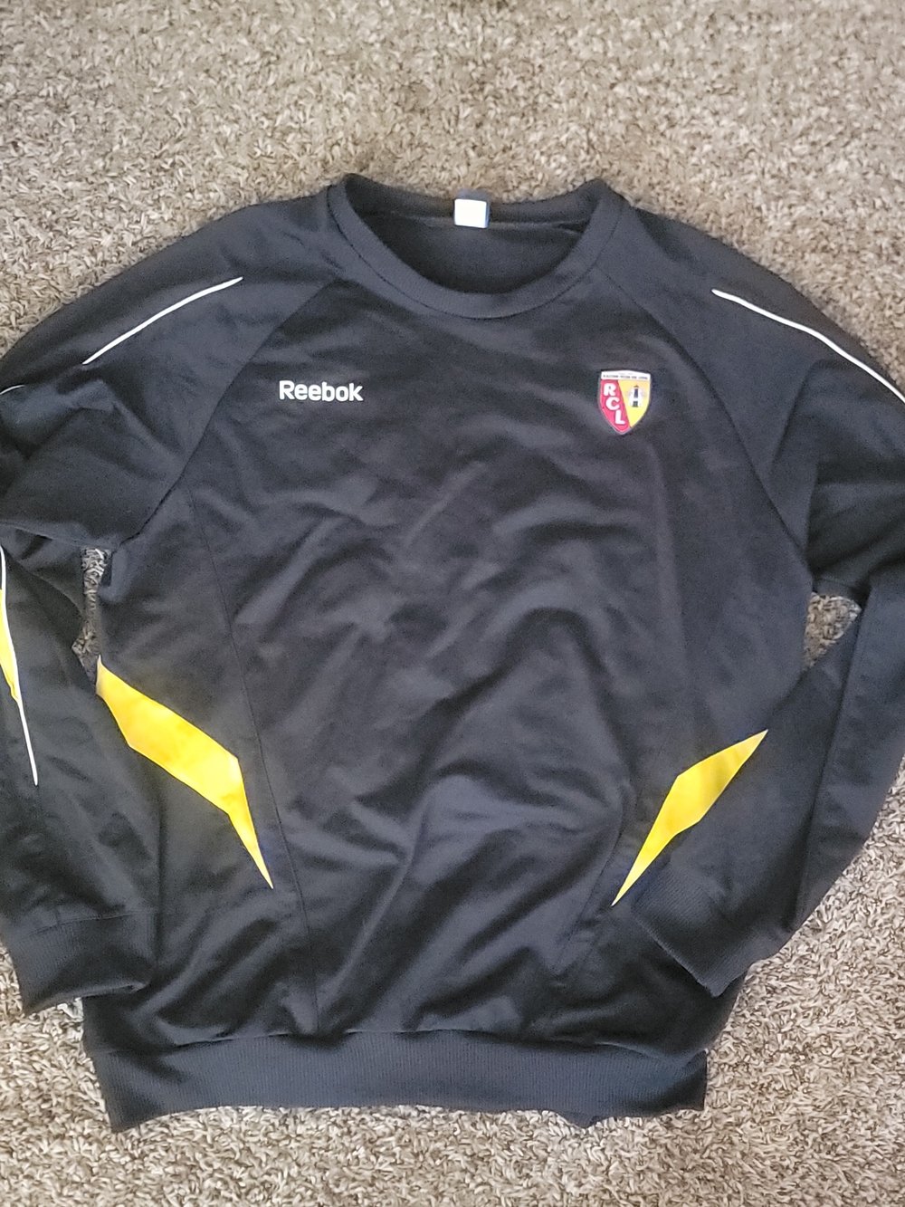 REEBOK FC RACING CLUB DE LENS 2010/2011 WARMUP TOP SOCCER FOOTBALL SIZE XXL